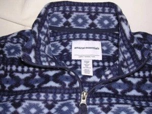 Amazon Essentials Pullover Boy Large 10 Blue Long Sleeve Shirt NEW, OPEN PACKAGE - Picture 1 of 6