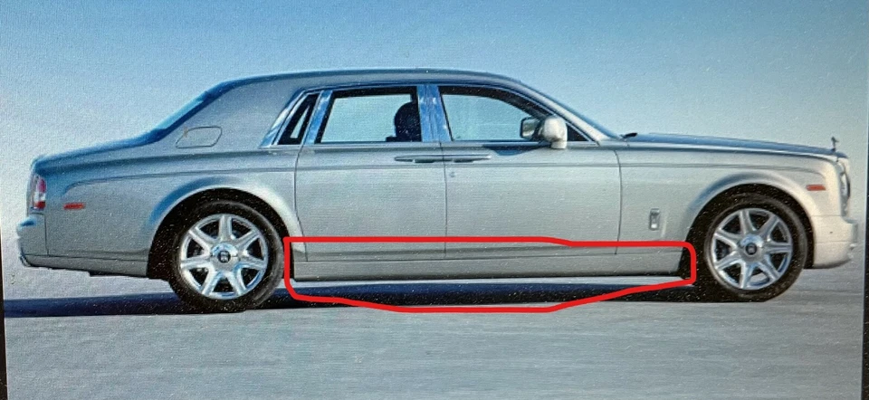 Rolls Royce Phantom 2003-17 EWB OEM panel basculante de pasajeros falda lateral 51717049032 Foto 1 de 4