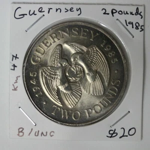 Guernsey 2 Pounds 1985 UNC (SC22Y594) - Picture 1 of 2