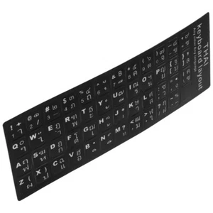 2 Sheets Thailändische Tastaturaufkleber in Thailändischer Sprache Computer - Bild 1 von 12