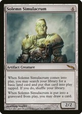 Solemn Simulacrum Mirrodin PLD Artifact Rare MAGIC GATHERING CARD ABUGames