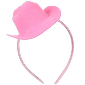 Cowboy Hat Headband Mini Cowgirl Hats Party Headband Cosplay Headbands For - Picture 1 of 10