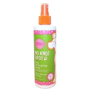 Spray desenredante para perros Scentsy aroma a flor de cerezo y mango 8 fl. oz. Sin mancha de nudo - Imagen 1 de 1