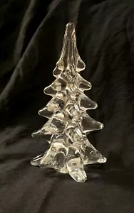Vintage Two’s Company mundgeblasen Klarglas Weihnachtsbaum 6” - Bild 1 von 4