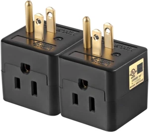 3 Steckdosen Wandadapter Würfel Wasserhahn UL-gelistet 3-polig geerdet Stecker Verlängerung, 125V - Bild 1 von 12