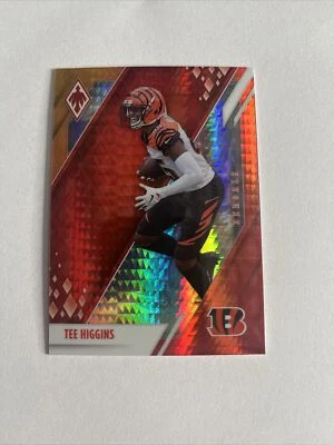 2021 Panini Phoenix Football Tee Higgins Fire Burst Card #21 Cincinnati Bengals - Image 1 of 2