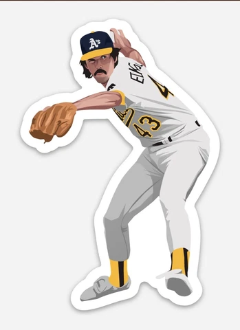 Dennis Eckersley Oakland A'S MAGNET - MLB Baseball  Bash Brothers Cover