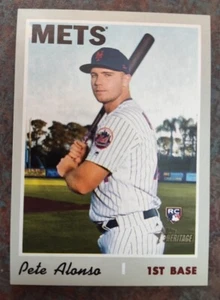 2019 Topps Heritage High Number Pete Alonso RC Rookie #519 - Picture 1 of 2