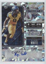 2018 Contenders Draft Picks Cracked Ice Ticket /23 Kyzir White Rookie Auto RC