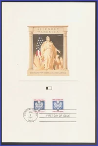 USA3 #O146 U/A FLEETWOOD PROOFCARD FDC Great Seal - Bild 1 von 1