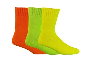 Socks 92% Bamboo Textiles Extra Thick Premium Work Sock Hi Vis Colours - Picture 1 of 4