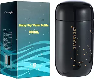 Mini Starry Sky Thermal Water Bottle, 7Oz Stainless Steel Vacuum Insulated Bottl - Picture 1 of 12
