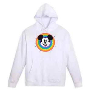New 2023 Disney World Resort Mickey Mouse Pride Collection Rainbow Hoodie Medium - Picture 1 of 2