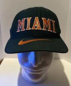 Vintage Miami Hurricanes Nike Fitted Hat Size M/L 1990’s - Picture 1 of 6