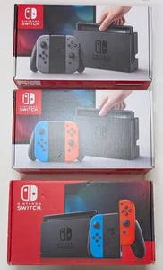 Lote de 3 cajas vacías originales para consola Nintendo Switch solamente - Imagen 1 de 6