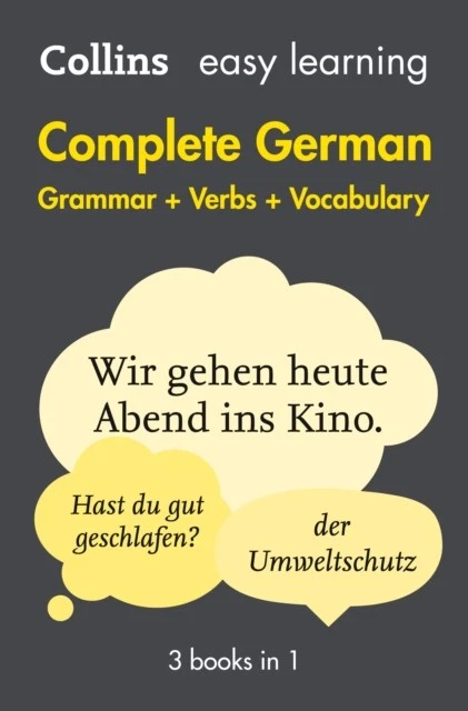Easy Learning German Complete Grammar, Verbs and Vocabulary (3 books in 1) - Image 1 of 1