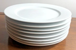 The Cellar White Luncheon Plates; 9" (set of 8) - Picture 1 of 6