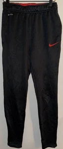 Nike Dri-Fir Pants Women’s Size Small Black Polyester Fleece Lined Zip Ankles - Picture 1 of 12