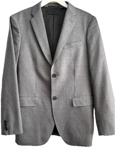 Uniqlo Herren Miracle Air Jacke mittelgrau Stretch Blazer 2-Knopf 2 Taschen - Bild 1 von 6