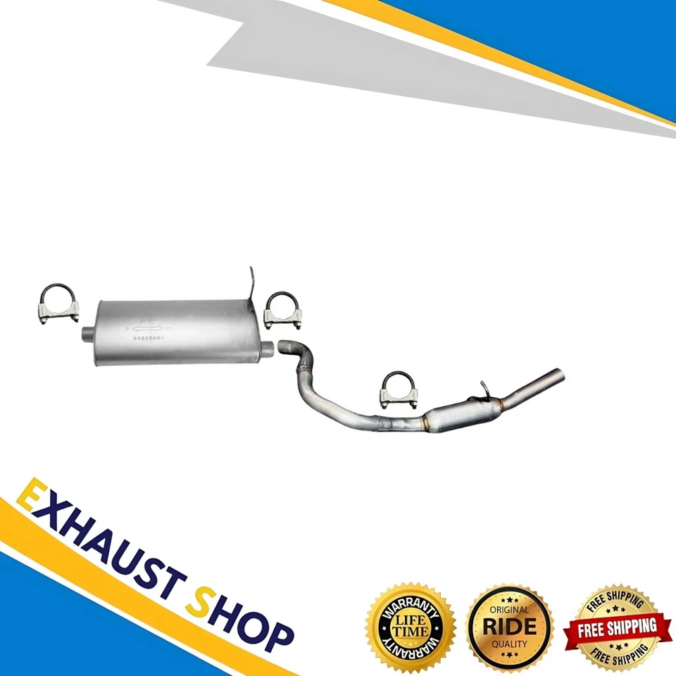 RearMuffler+TailPipe For 01-04 Chevy Tracker 4Door&99-05 Suzuki GrandVitara 2.5L - Image 1 of 4