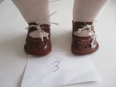Alte Puppenschuhe in  braun!  ( 3 ) - Bild 1 von 3