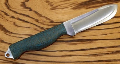 Anza Hecho a Mano Acero de Alto Carbono Boddington-Mango Micarta Arpillera Premium EE. UU. Foto 1 de 4