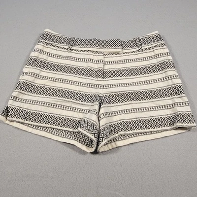 Ann Taylor LOFT Shorts Women's Size 2 Boho Southwest Geometric Stitch Patterned - Image 1 of 4