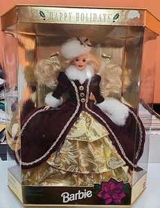 VINTAGE 1996 MATTEL HAPPY HOLIDAYS SPECIAL EDITION BARBIE DOLL #15646 NEW IN BOX - Picture 1 of 5