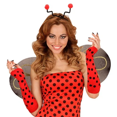 Ladybug Armstulpen Fingerlose Marienkäfer Handschuhe Handstulpen Damenhandschuhe - Bild 1 von 3