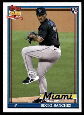 2021 Topps Archives #188 Sixto Sanchez Miami Marlins Rookie - Image 1 of 2