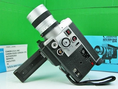 CÁMARA DE PELÍCULA ELECTRÓNICA SUPER-8 CANON 814 probada con velocidad profesional y cámara lenta rara Foto 1 de 3