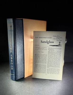A Tramp Abroad Mark Twain Heritage Press 1966 w/ Slipcase & Sandglass VG Foto 1 de 4