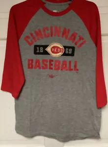 Nike Cooperstown Collection MLB Cincinnati Reds Baseball T-shirt, Men M - Picture 1 of 3