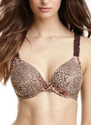 Sujetador con aros Natori 136001 cuerpo doble encaje contorno estampado exótico 34D Foto 1 de 2