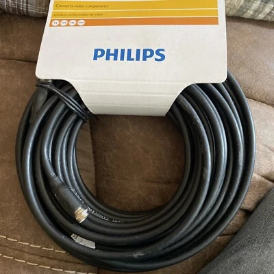 Philips SWV2156W/17 RG6 Coaxial Cable (50 feet, Black) - Image 1 of 2