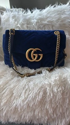 Gucci средний Marmont матлассе наплечная сумка - Изображение 1 из 4