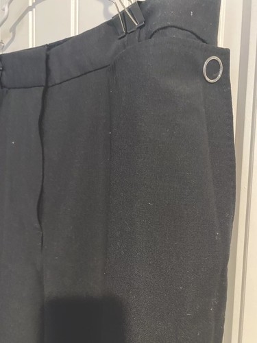 Pantaloni da donna neri Burberry taglia 12 gambe larghe usati