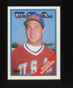 1988 TOPPS TOPPS TIFFANY #95T DOUG ROBBINS ROOKIE RC USA OLYMPIC TEA