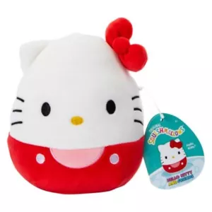 Original Hello Kitty Squishmallows **RED BOW HELLO KITTY** 6.5" PLUSH** NWT - Picture 1 of 3