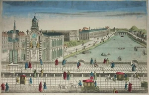 Optische Ansicht Druck "Veue et perspective de la Samaritaine de Paris", 1785 - Bild 1 von 4