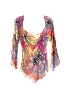 Unknown Designer Multicolor Vintage Multicolor Blouse Size S - Bild 1 von 6