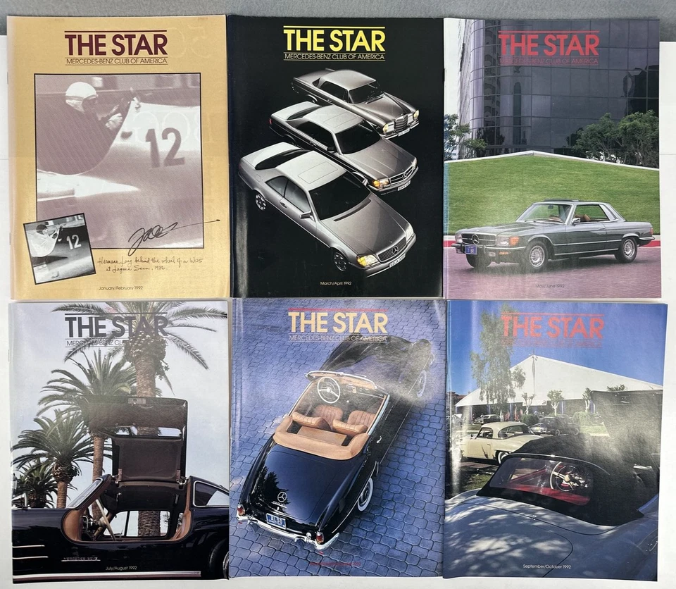 The Star Mercedes Benz Club Of America Magazine Lot of 6 Full Year 1992 - Image 1 of 4