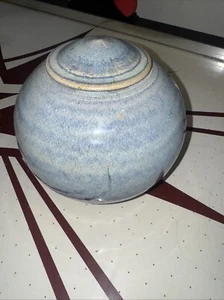 Asian Style Urn Imperial Form In Blue White Layered Glaze signed and dated - Picture 1 of 6