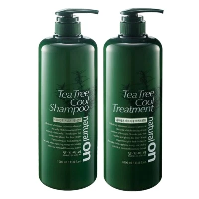 Daeng Gi Meo Ri - Tea Tree Cool Shampoo Set (1000ml) K-Beauty Hair & Scalp Care - Image 1 of 4