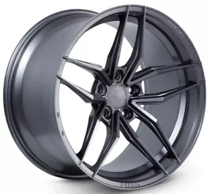20x10 Ferrada Forge8 FR5 5x120 +25 Matte Graphite Wheels (Set of 4) - Picture 1 of 3