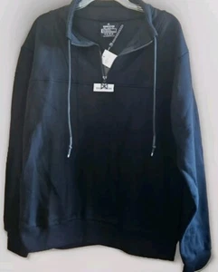 NWT Rawgear Mens Small Womans Med Black Pullover Quarter Zip Jacket Sweatshirt  - Picture 1 of 5