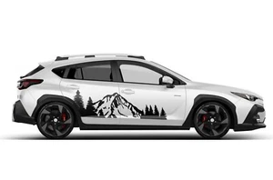 Mountains graphic design decal for Subaru Crosstrek Sticker vinyl 2024 - Present - Picture 1 of 5