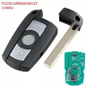 Llavero remoto de entrada sin llave 315 MHz PCF7945 chip KR55WK49127 apto para BMW CAS3 - Imagen 1 de 10