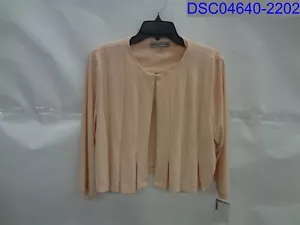 Dirt Marks: Danny and Nicole Womens XL 3/4 Sleeve Pink Dress Jacket 26996MZ - Picture 1 of 8