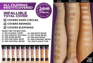 Loreal Infallible Total Cover 24 Hour Full Coverage Foundation You Pick Shade - Picture 1 of 1